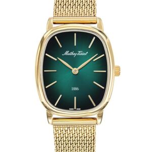 Mathey-Tissot Swiss Made Quartz Green Dial Analog Watch - Women D7919PV