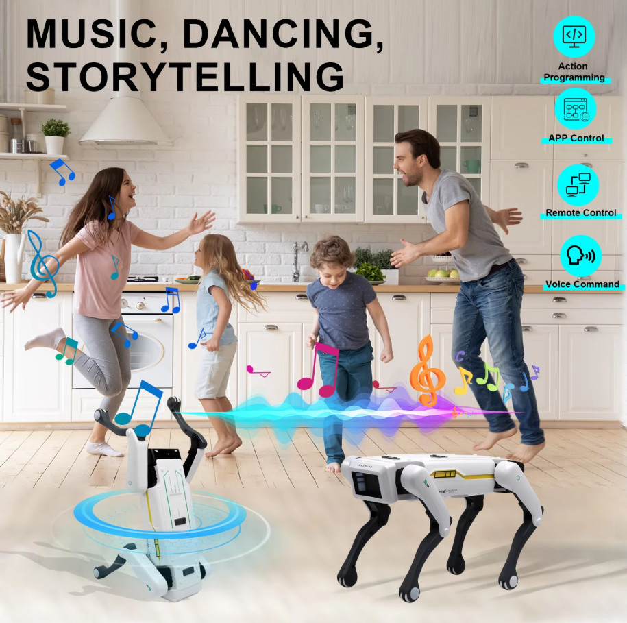 Intelligent AI RC Robot Dog Voice Dialogue APP Remote Control Programming Singin - Image 7